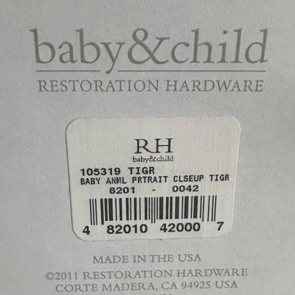 Restoration Hardware Baby Animal Close Up Portrait